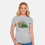 Afraid of Your Own Shadow-womens fitted tee-DJKopet