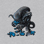 Alien Eats Alien-unisex basic tee-Letter_Q