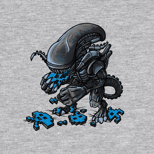 Alien Eats Alien-none stretched canvas-Letter_Q