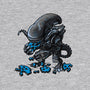 Alien Eats Alien-none stretched canvas-Letter_Q