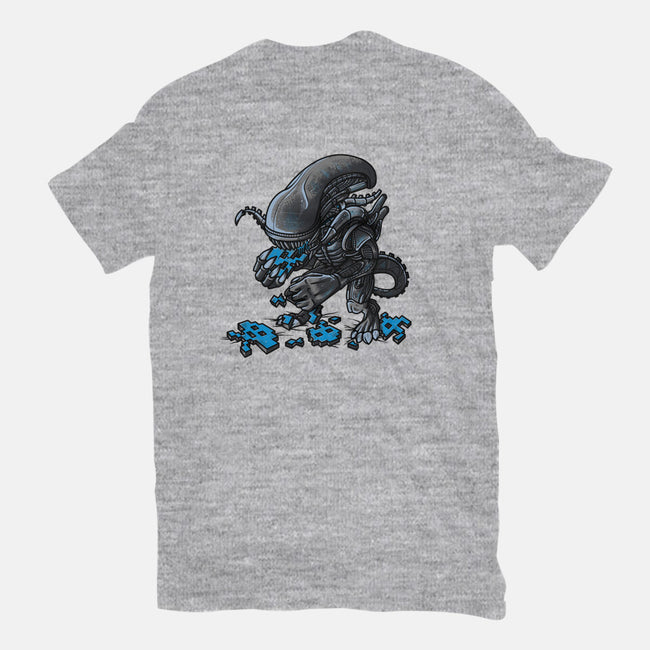 Alien Eats Alien-youth basic tee-Letter_Q