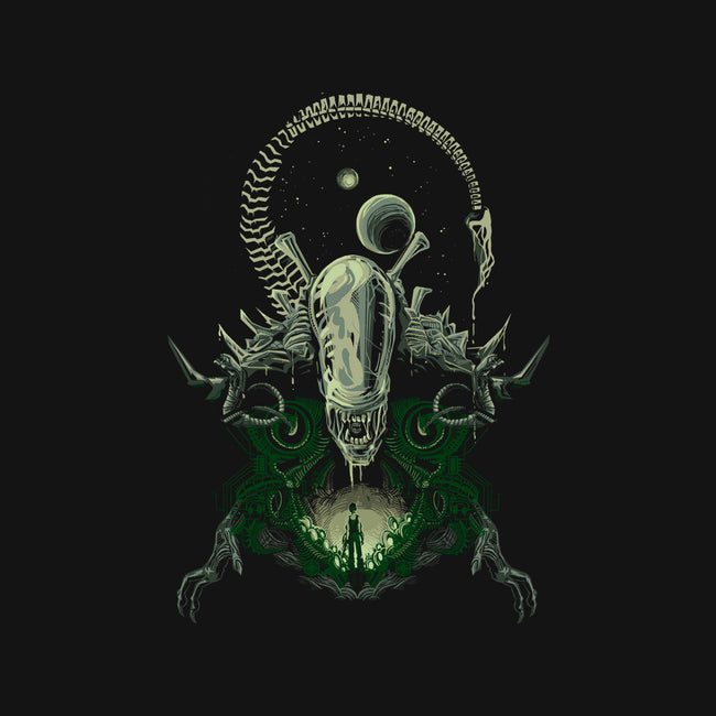 Alien's Nightmare-none polyester shower curtain-Harantula
