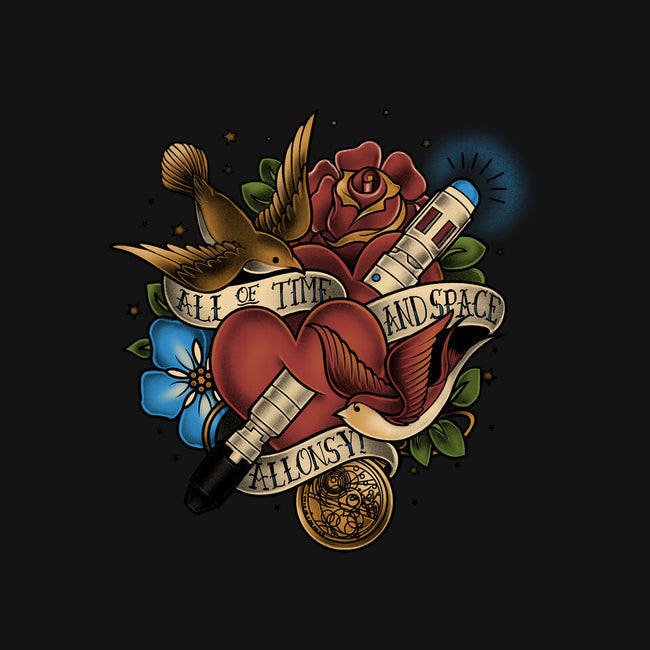 All of Time and Space Tattoo-none non-removable cover w insert throw pillow-MeganLara