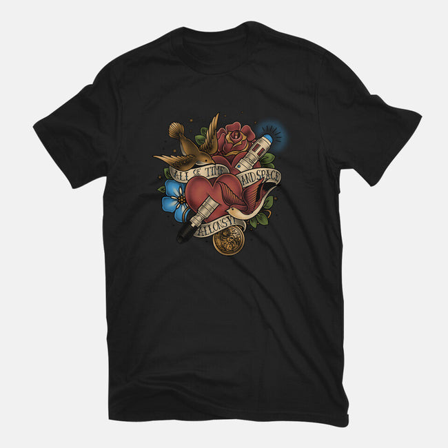 All of Time and Space Tattoo-womens basic tee-MeganLara