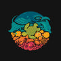 Aquatic Rainbow-none removable cover w insert throw pillow-Waynem
