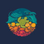 Aquatic Rainbow-none stretched canvas-Waynem