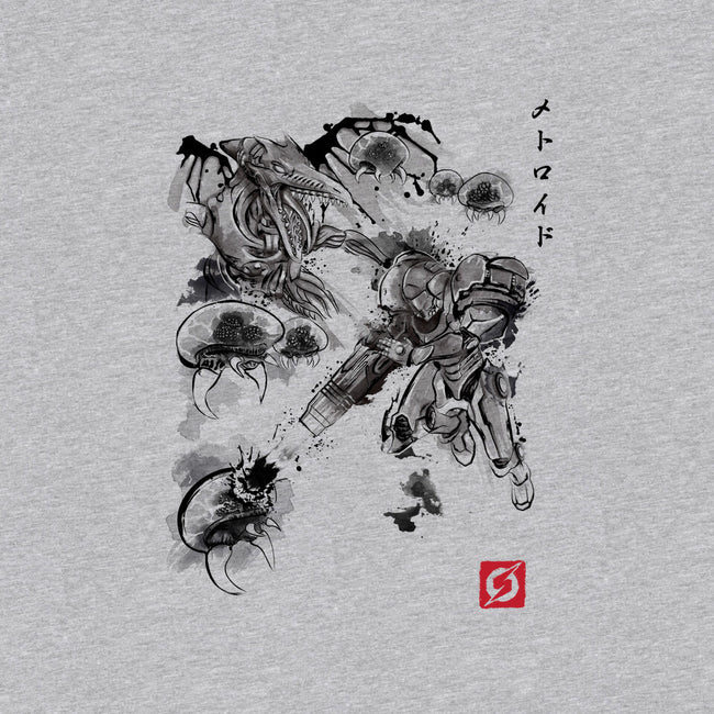 Attack of the Space Pirates Sumi-e-unisex basic tee-DrMonekers