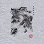 Attack of the Space Pirates Sumi-e-womens racerback tank-DrMonekers
