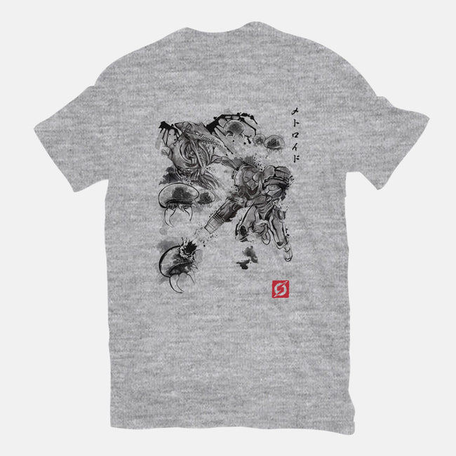 Attack of the Space Pirates Sumi-e-mens basic tee-DrMonekers