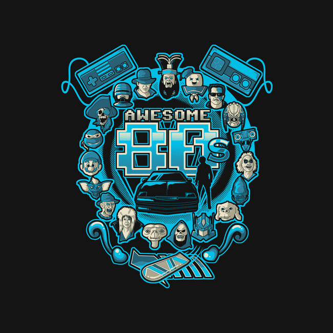 Awesome 80s-baby basic tee-Letter_Q