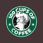 100 Cups of Coffee-none polyester shower curtain-Barbadifuoco