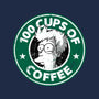 100 Cups of Coffee-none polyester shower curtain-Barbadifuoco