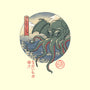 CTHULHU UKIYO-E-none removable cover w insert throw pillow-vp021