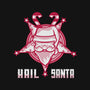 Hail Santa-none non-removable cover w insert throw pillow-jamesbattershill