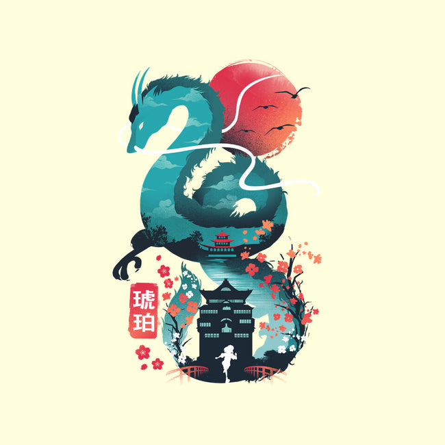 UKIYO E DRAGON-none stretched canvas-dandingeroz