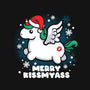 Merry Kiss My Ass-none non-removable cover w insert throw pillow-NemiMakeit
