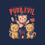 Purr Evil-none polyester shower curtain-eduely