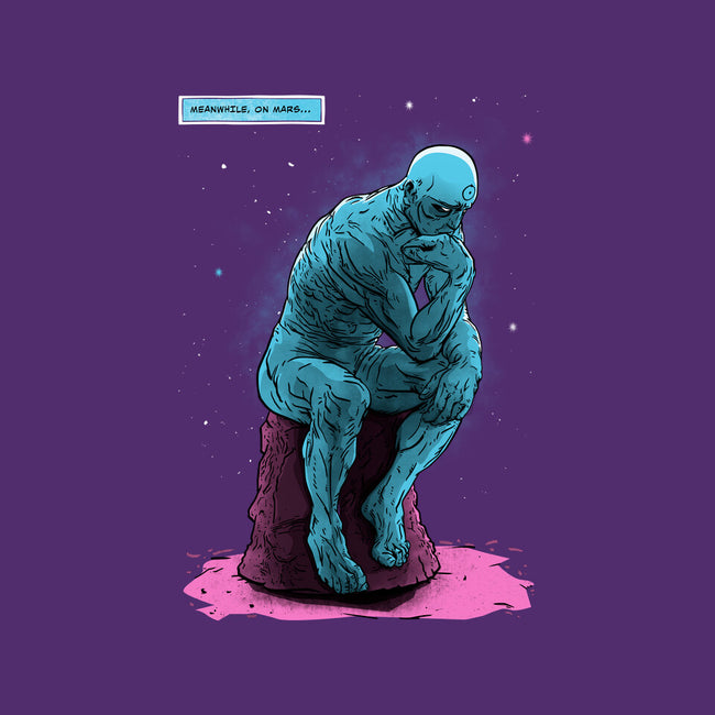 Blue Thinker-none matte poster-teesgeex
