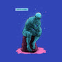 Blue Thinker-none non-removable cover w insert throw pillow-teesgeex