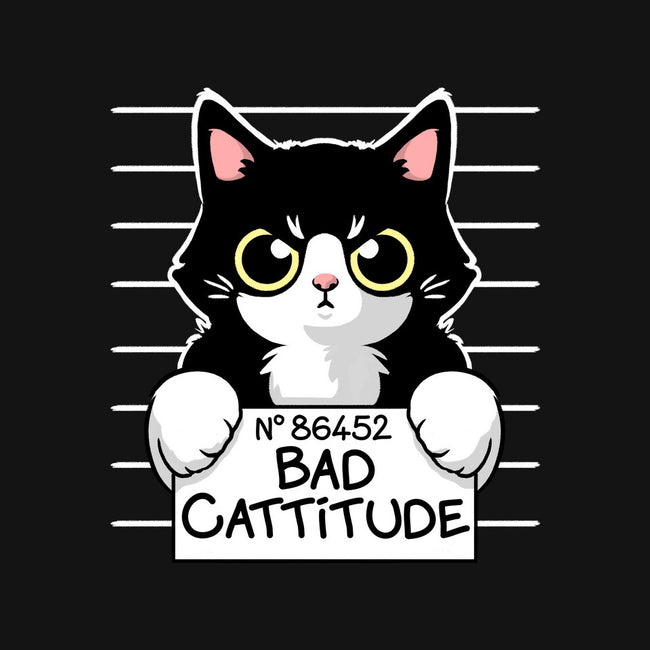 Bad Cattitude-none fleece blanket-NemiMakeit