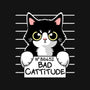 Bad Cattitude-none fleece blanket-NemiMakeit