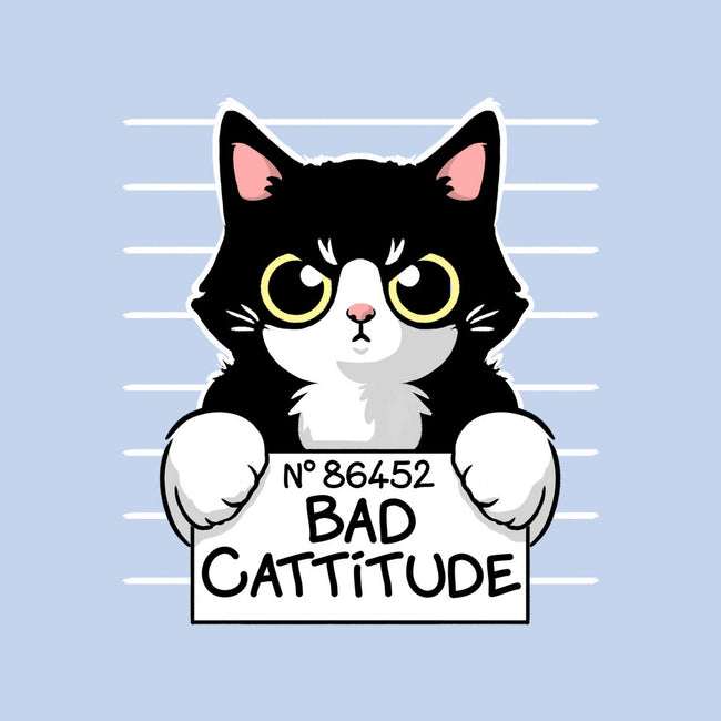 Bad Cattitude-none glossy sticker-NemiMakeit