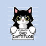Bad Cattitude-none stretched canvas-NemiMakeit