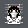 Bad Cattitude-none adjustable tote-NemiMakeit