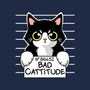 Bad Cattitude-none stretched canvas-NemiMakeit