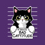 Bad Cattitude-none glossy sticker-NemiMakeit