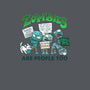 Zombie Rights-none stretched canvas-DoOomcat