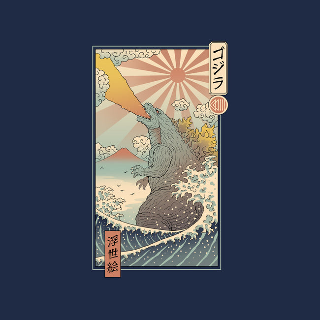 King Kaiju Ukiyo-E-none fleece blanket-vp021