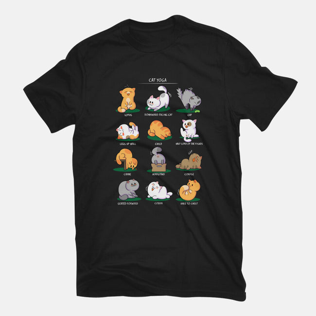 Cat Yoga-unisex basic tee-queenmob