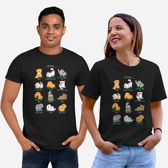 Cat Yoga-unisex basic tee-queenmob