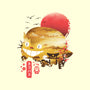 Ukiyo-E Catbus-none stretched canvas-dandingeroz