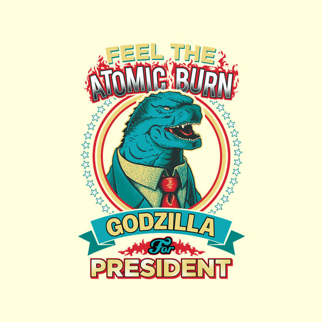 President Zilla-none removable cover w insert throw pillow-DCLawrence