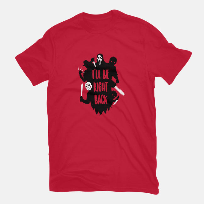 I'll Be Right Back-mens long sleeved tee-DinoMike