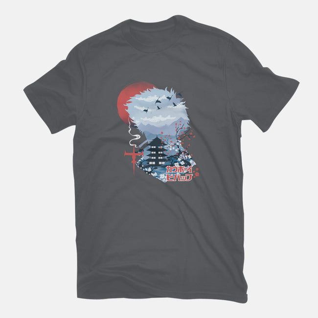 Ukiyo-E Cowboy-womens basic tee-dandingeroz