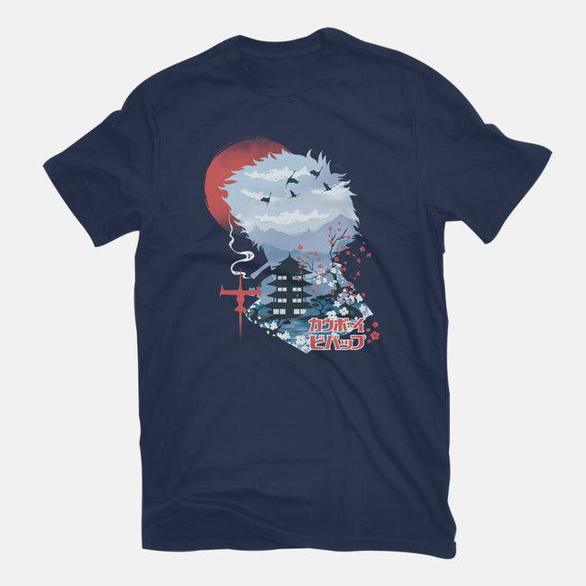 Ukiyo-E Cowboy-unisex basic tee-dandingeroz
