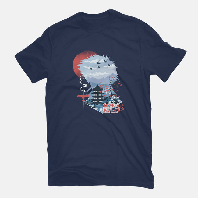 Ukiyo-E Cowboy-womens basic tee-dandingeroz