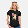 All Might Club-womens fitted tee-Boggs Nicolas