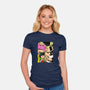 All Might Club-womens fitted tee-Boggs Nicolas
