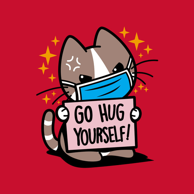 No Free Hugs-none removable cover w insert throw pillow-Boggs Nicolas