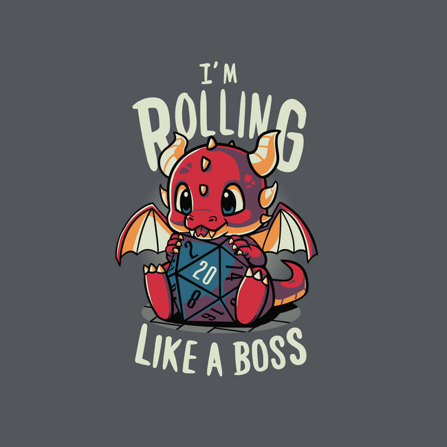 Rolling Like A Boss-none polyester shower curtain-Typhoonic