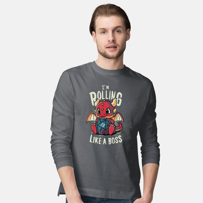 Rolling Like A Boss-mens long sleeved tee-Typhoonic