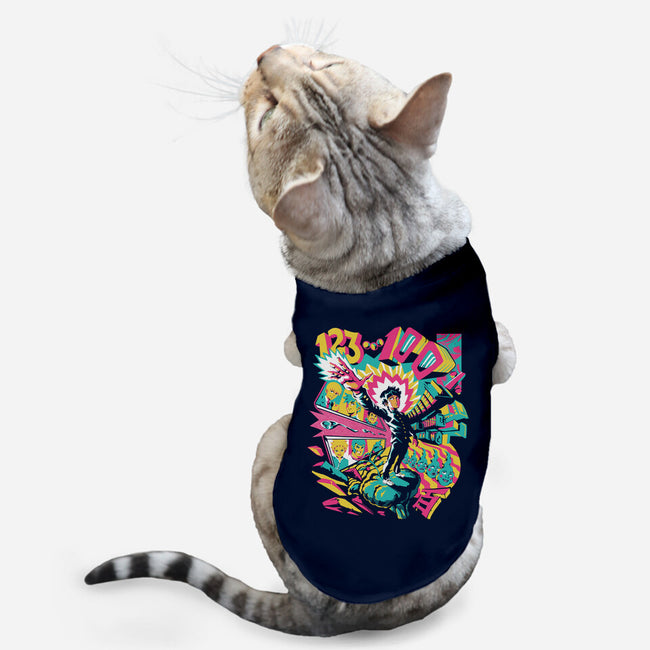 Psychedelic 100-cat basic pet tank-ilustrata