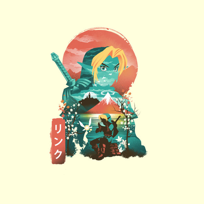 Ukiyo-E Hyrule Hero-none stretched canvas-dandingeroz