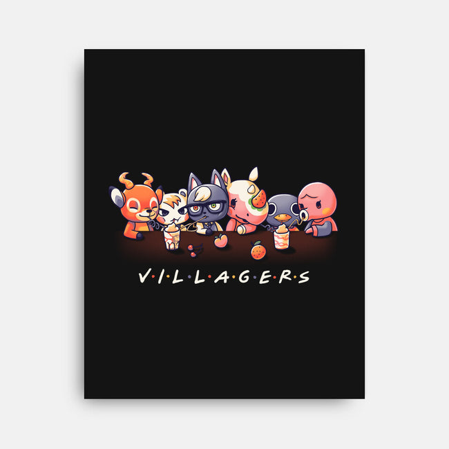 Villagers-none stretched canvas-Geekydog