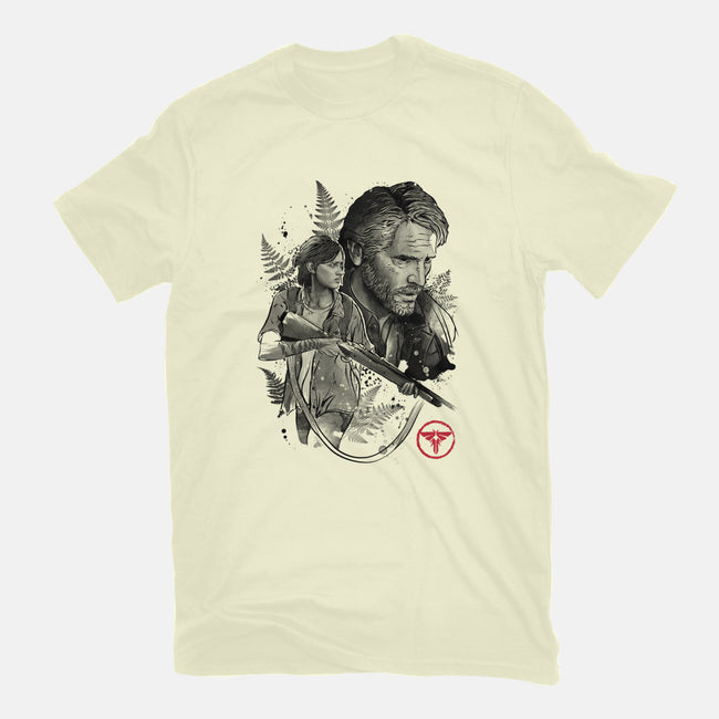Joel and Ellie-womens basic tee-DrMonekers