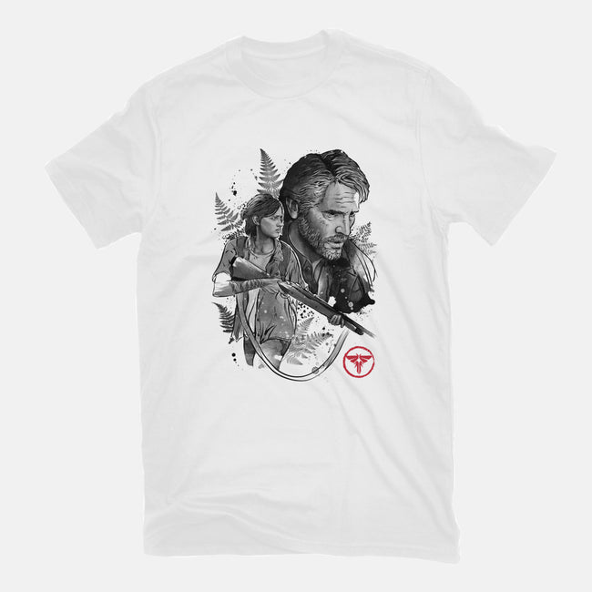 Joel and Ellie-womens basic tee-DrMonekers